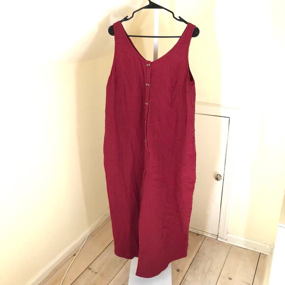 Ingrid & Isabel NWOT Women's Maternity Cotton Gauze Romper Red Size XL - Picture 1 of 8